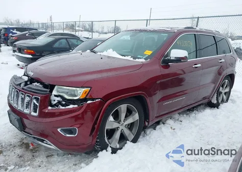 2016 Jeep Grand Cherokee Overland z USA, uszkodzony, nr VIN 1C4RJFCG2GC498582